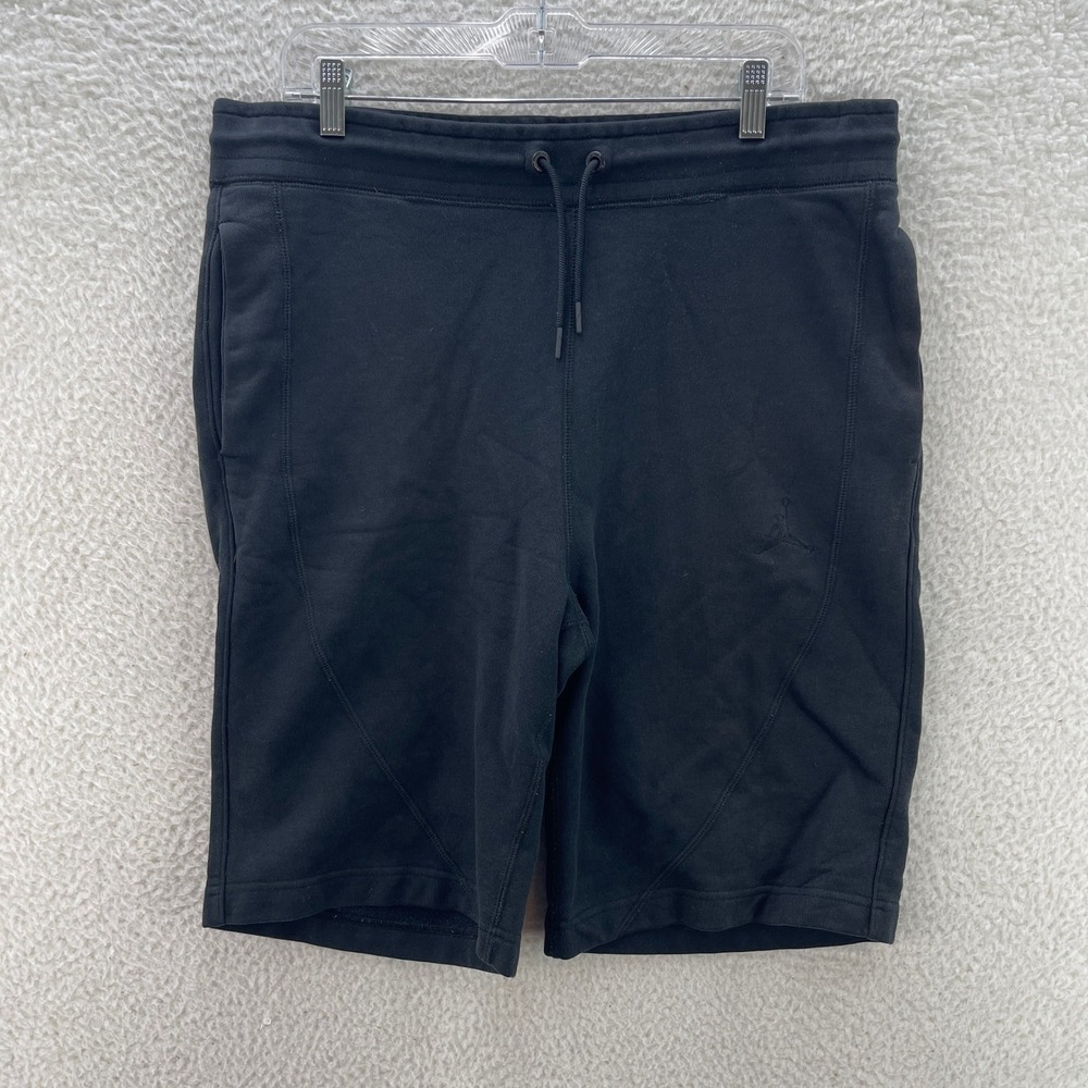 Jordan Sweat Shorts Mens L Tall Black Sport Basketball Gym Training Summer